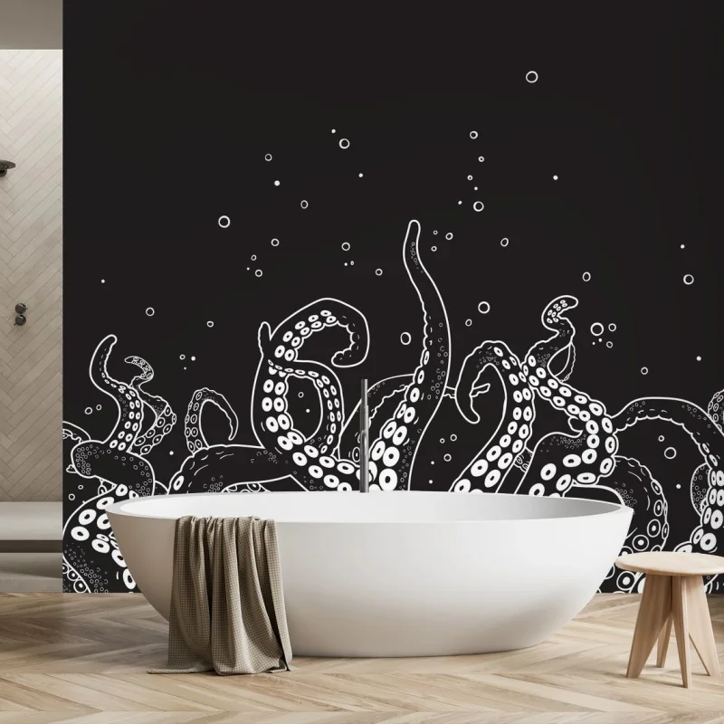 Carta da parati danza dei tentacoli nell'abisso