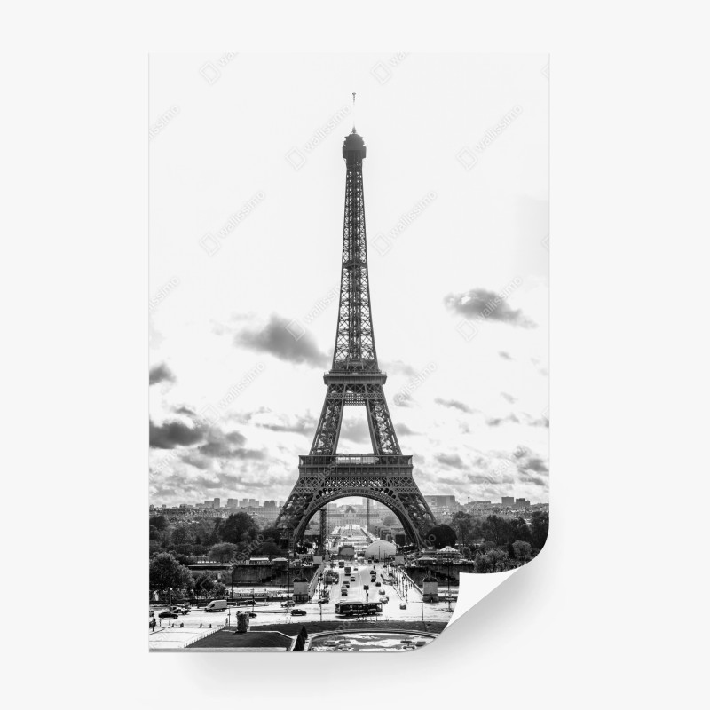 Carta da parati vista iconica della Torre Eiffel a Parigi