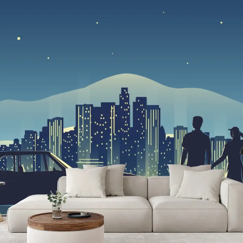 Carta da parati notte romantica a Los Angeles
