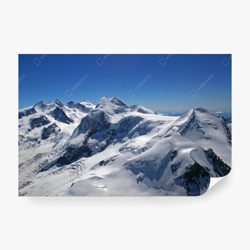 Carta da parati panorama di cime innevate e ghiacciai