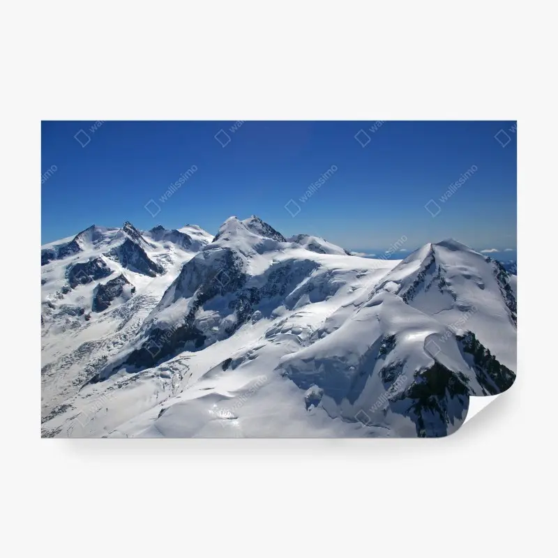 Carta da parati panorama di cime innevate e ghiacciai