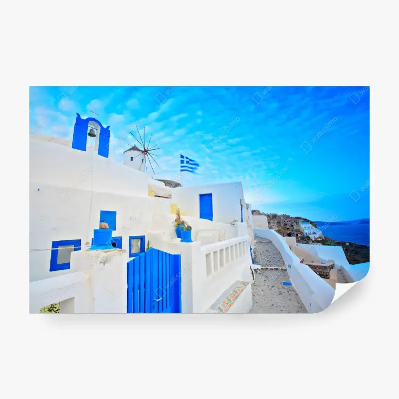 Carta da parati l'azzurro di Santorini