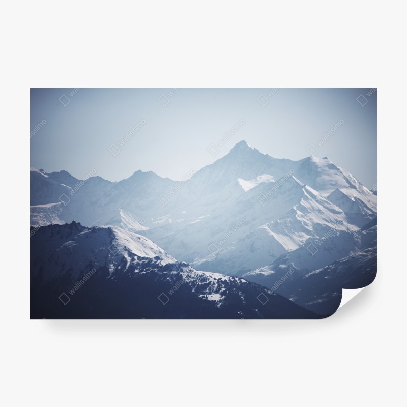 Carta da parati silenzio delle cime innevate