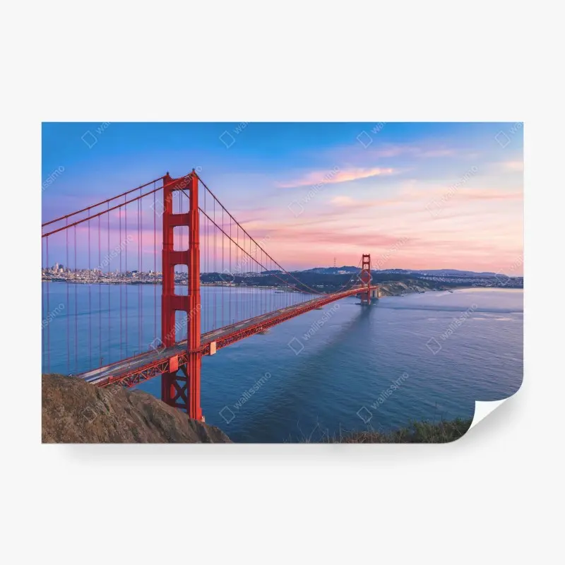 Carta da parati ponte Golden Gate al tramonto