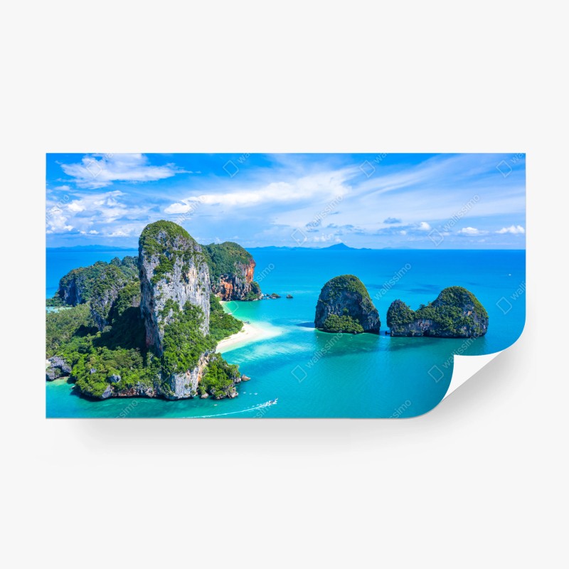 Carta da parati baia paradisiaca di Railay, Krabi