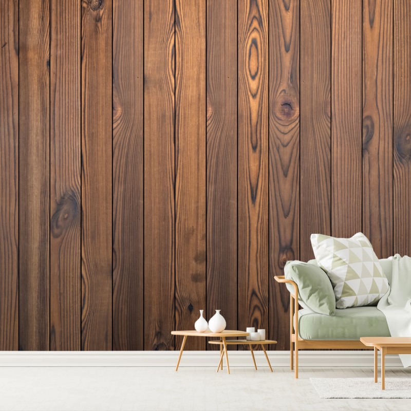 Carta da parati sfondo in legno rustico con venature calde
