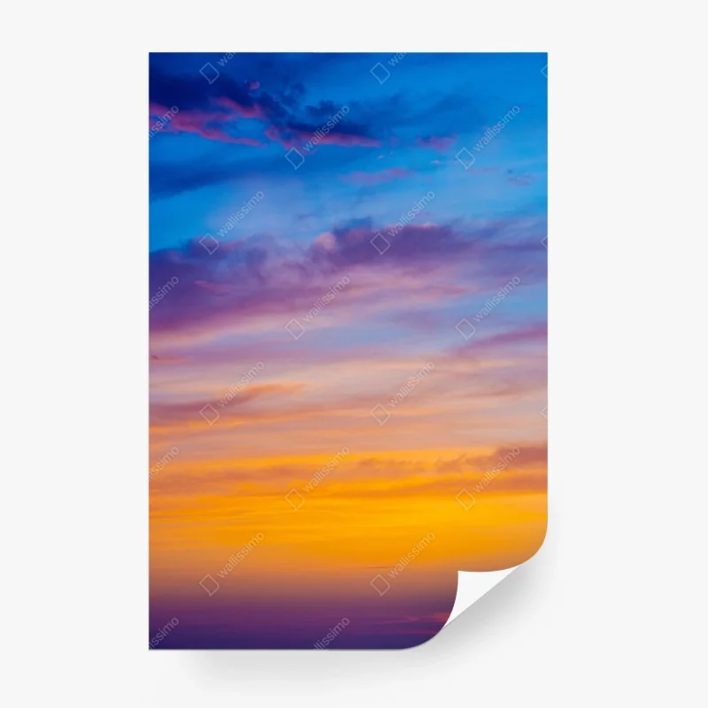 Carta da parati cieli sfumati al tramonto