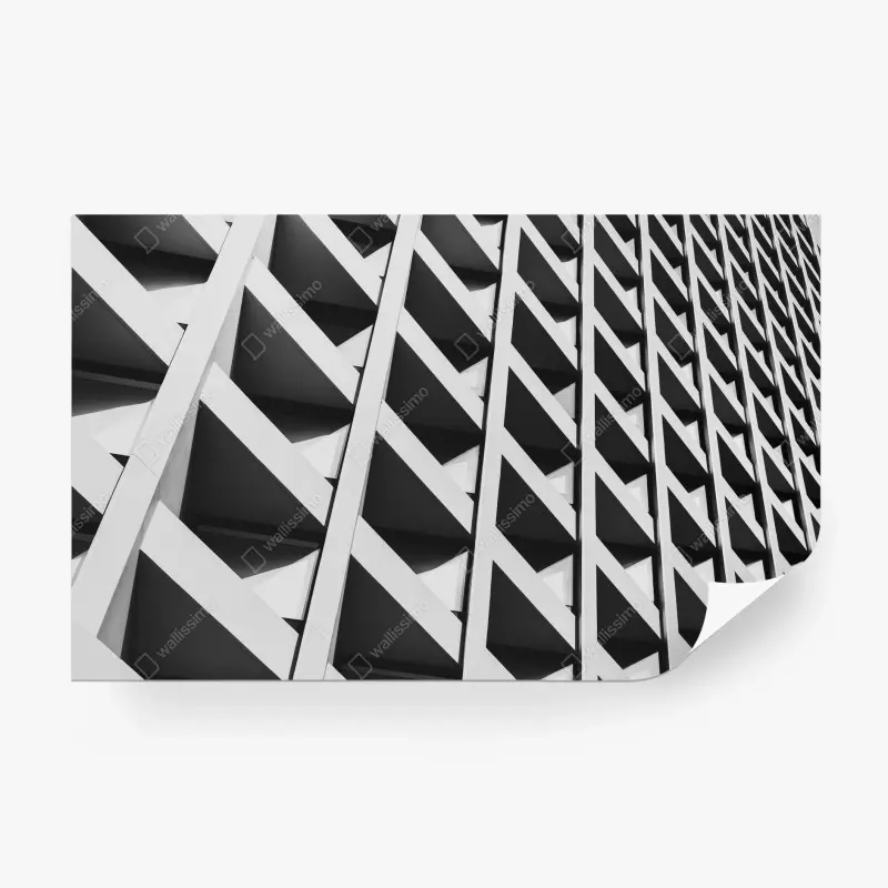 Carta da parati trame geometriche di architettura moderna