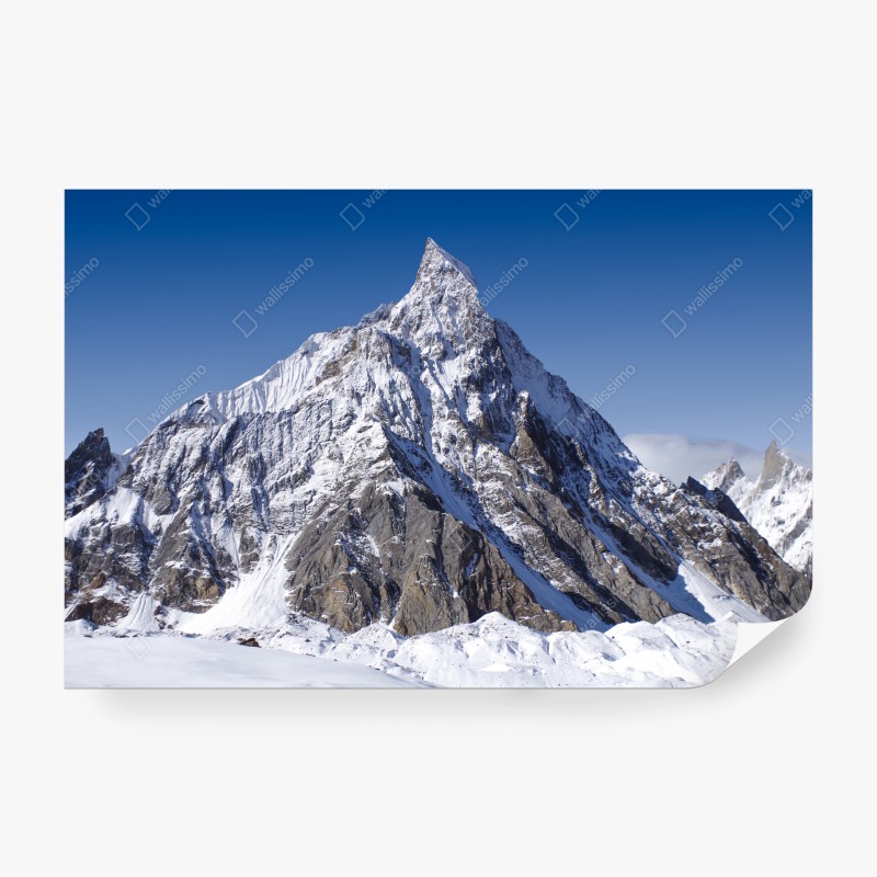 Carta da parati maestosa vetta innevata