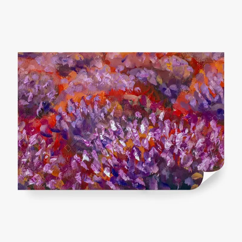 Carta da parati lavanda impressionista in primo piano