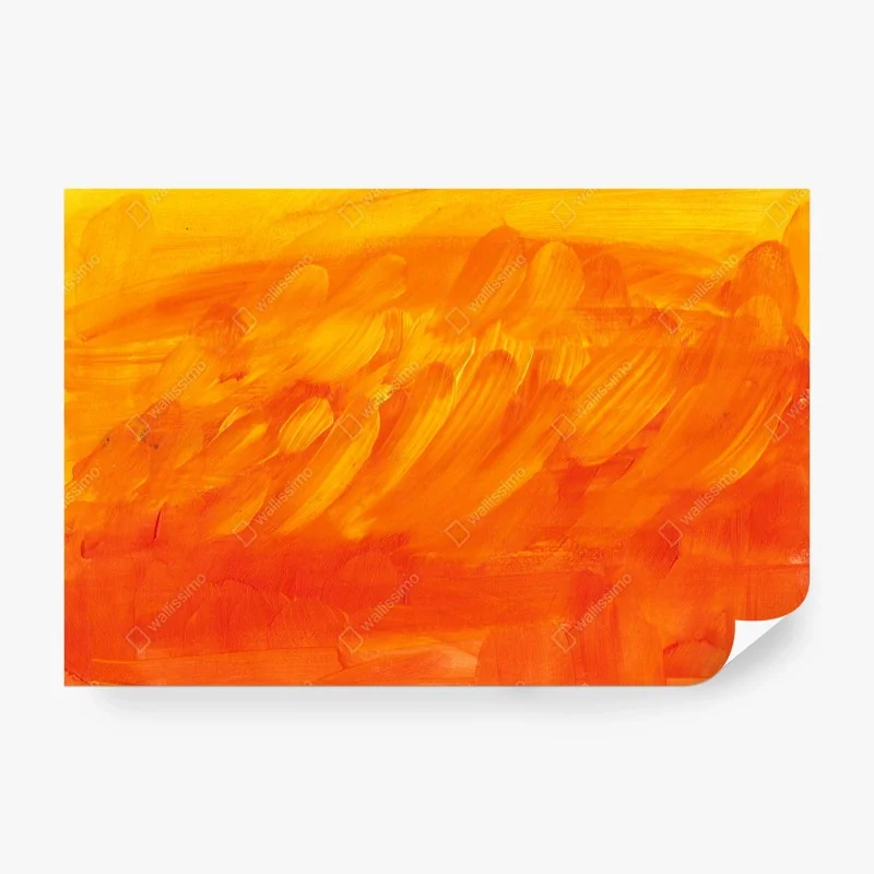 Carta da parati tramonto astratto in arancione e giallo