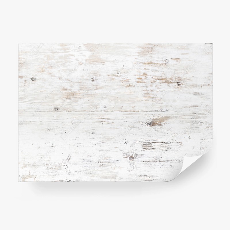 Carta da parati texture di legno bianco in stile shabby