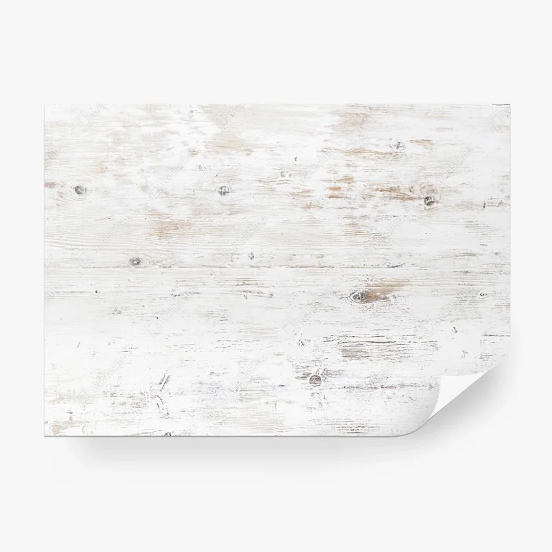Carta da parati texture di legno bianco in stile shabby