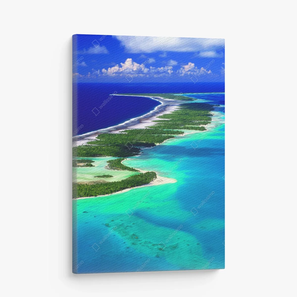Quadro su tela atollo tropicale dalle acque turchesi • Wallissimo® Quadro su tela atollo tropicale dalle acque turchesi • Wallissimo®