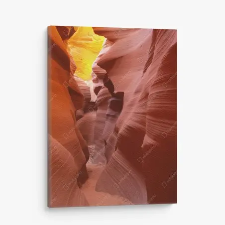 Quadro su tela passaggio di luce nella gola di arenaria • Wallissimo®