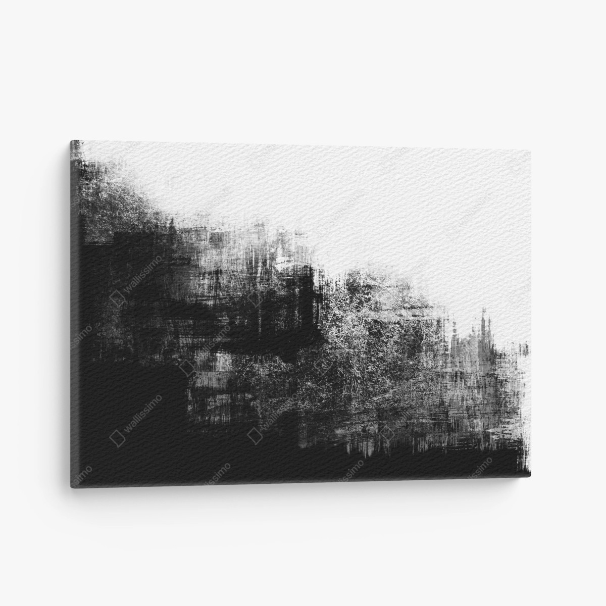 Quadro su tela composizione astratta in bianco e nero con texture grunge • Wallissimo® Quadro su tela composizione astratta in bianco e nero con texture grunge • Wallissimo®