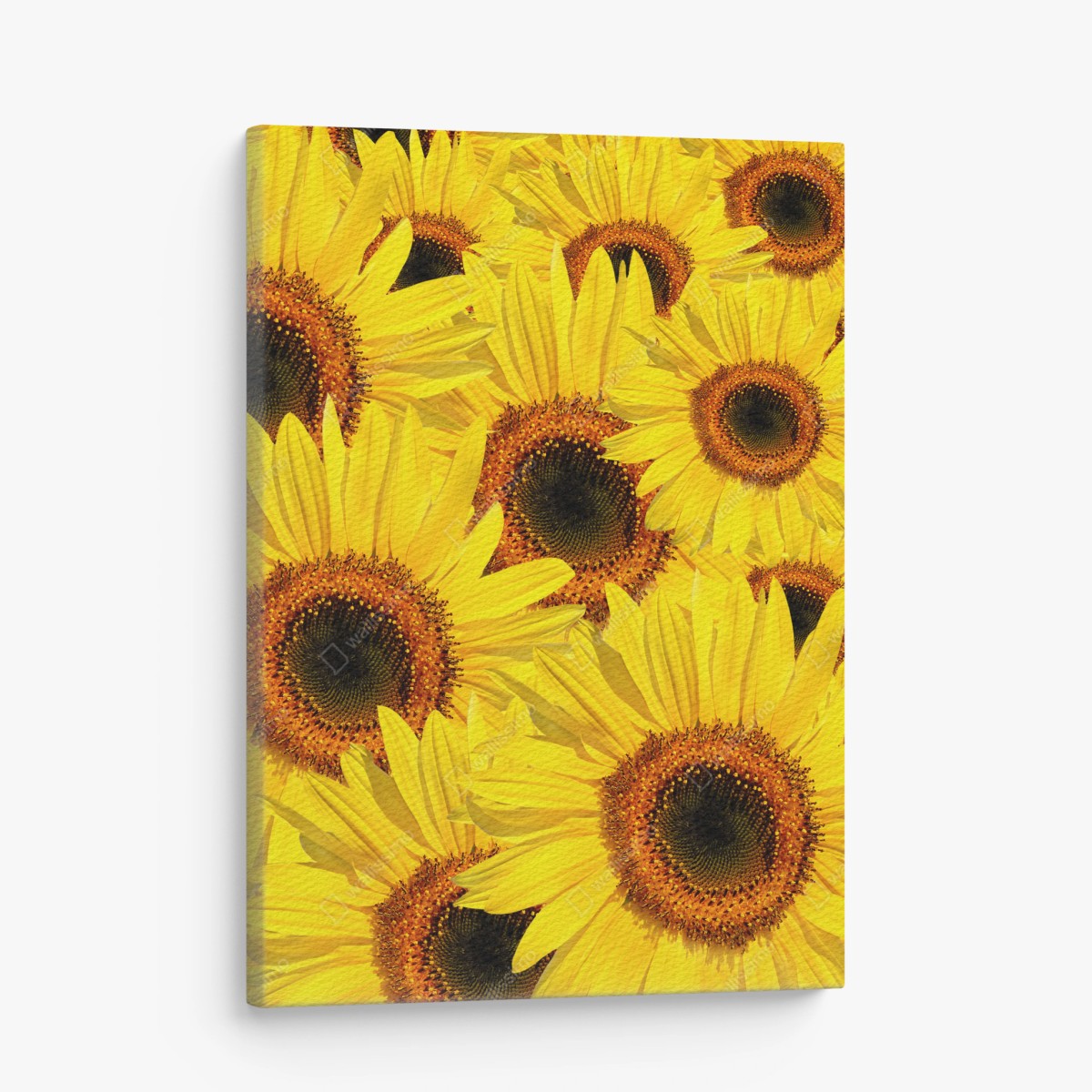 Quadro su tela mosaico di girasoli estivi • Wallissimo® Quadro su tela mosaico di girasoli estivi • Wallissimo®