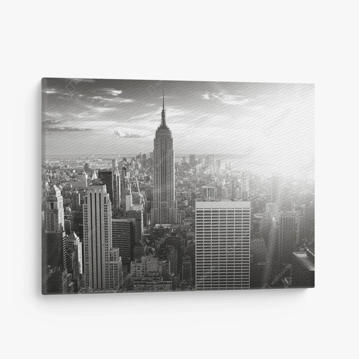 Quadro su tela panorama monocromatico di New York • Wallissimo® Quadro su tela panorama monocromatico di New York • Wallissimo®