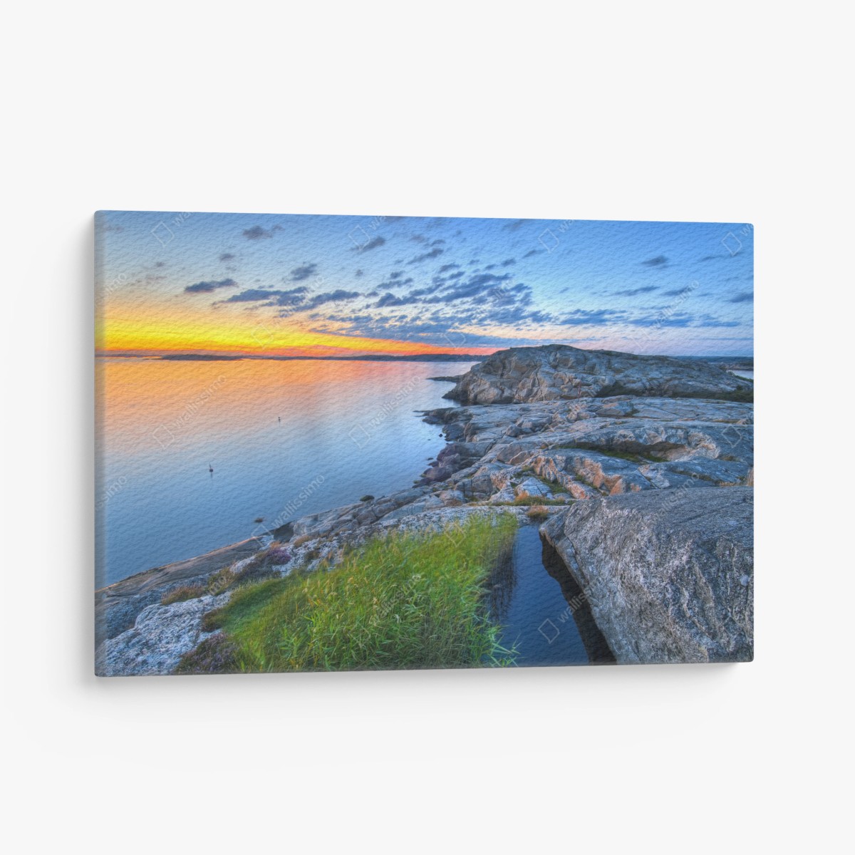 Quadro su tela tramonto sulla scogliera rocciosa • Wallissimo® Quadro su tela tramonto sulla scogliera rocciosa • Wallissimo®