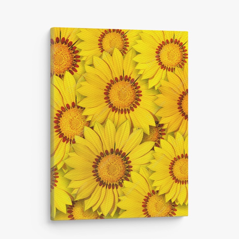 Quadro su tela esplosione di girasoli gialli • Wallissimo® Quadro su tela esplosione di girasoli gialli • Wallissimo®