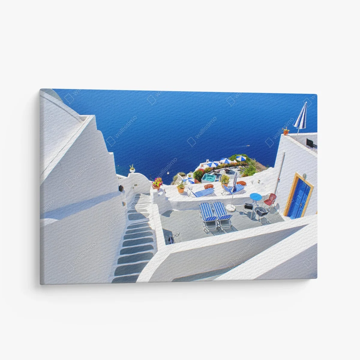 Quadro su tela paesaggio marino di Santorini • Wallissimo® Quadro su tela paesaggio marino di Santorini • Wallissimo®