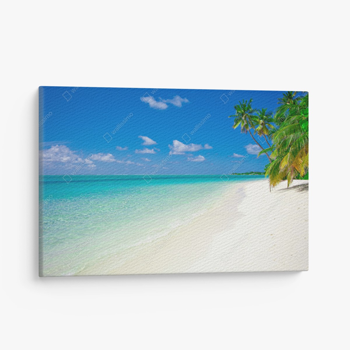 Quadro su tela oasi tropicale sulla spiaggia • Wallissimo®