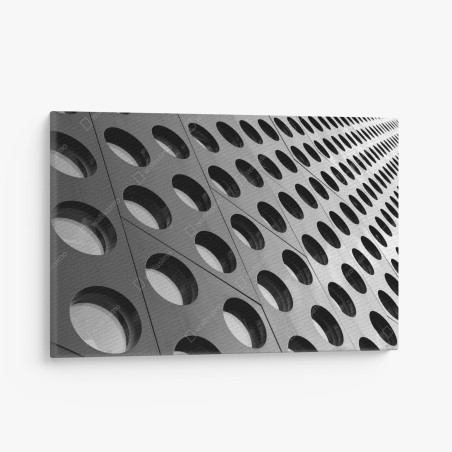 Quadro su tela pattern geometrico di finestre circolari • Wallissimo®