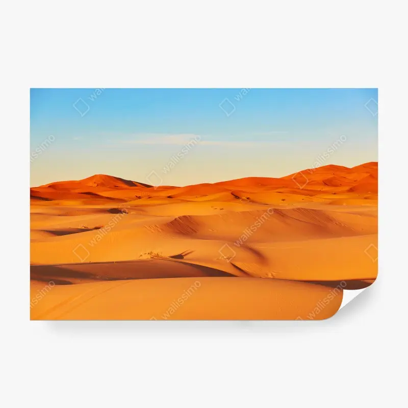 Carta da parati DESERTO DUNE SABBIA PAESAGGIO DORATO PER SOGGIORNO