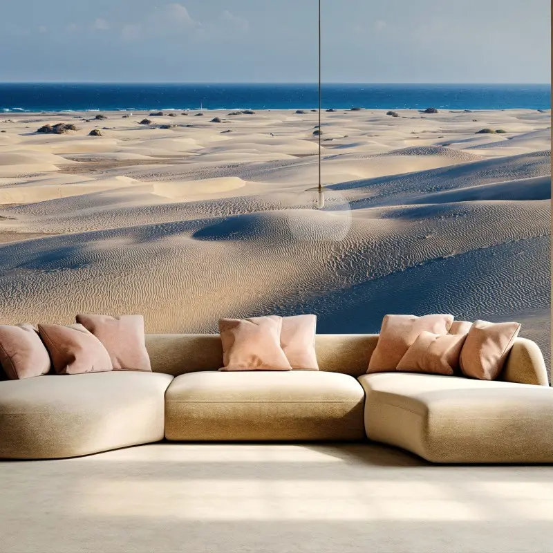Carta da parati DUNE SABBIA SPIAGGIA OCEANO TRAMONTO PER SOGGIORNO
