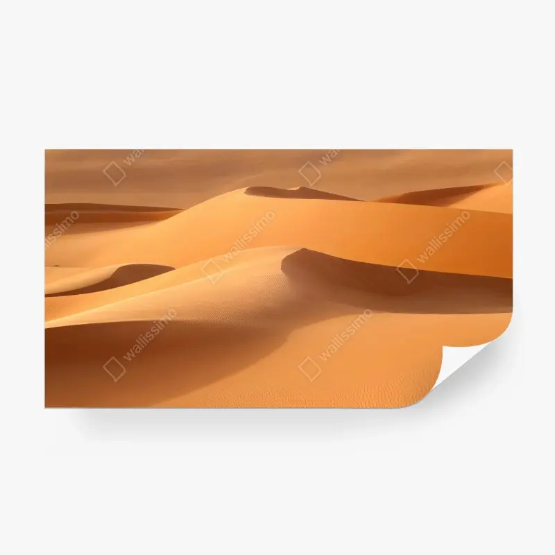 Carta da parati DESERTO DUNE SABBIA MINIMALE DORATO PER SOGGIORNO