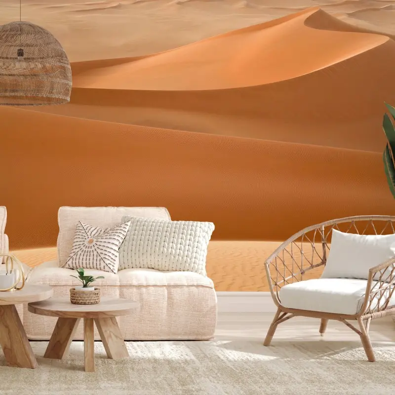 Carta da parati DESERTO SABBIA DUNE MINIMAL PAESAGGIO PER SOGGIORNO