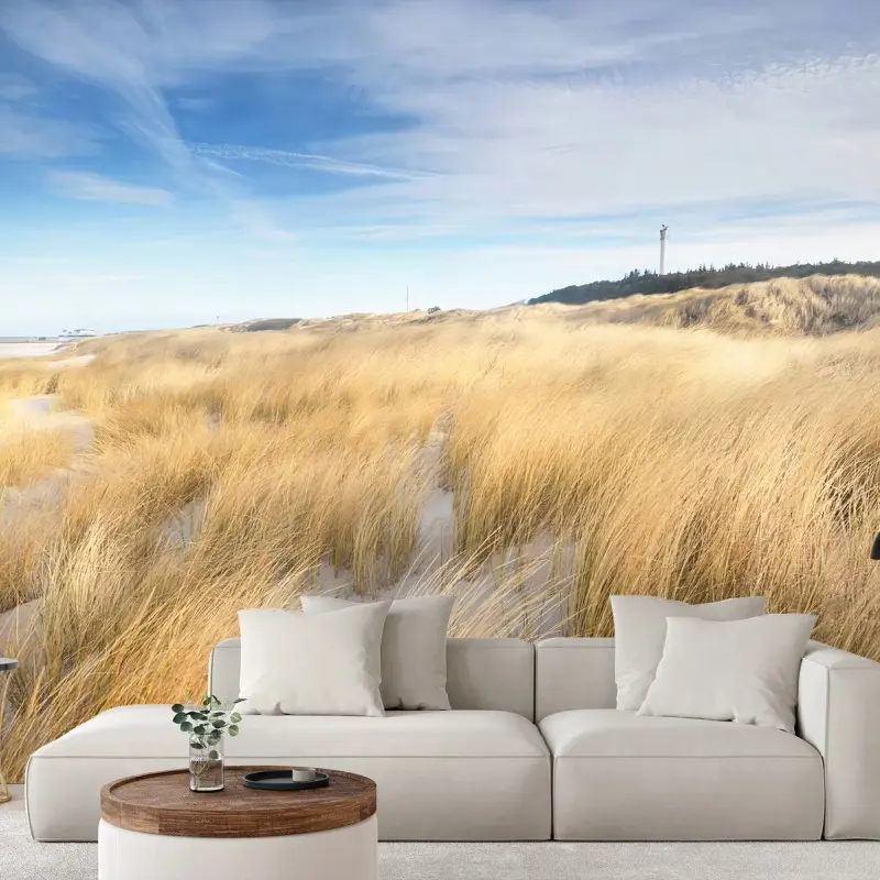 Carta da parati SPIAGGIA DUNE SABBIA ERBE COSTIERE PER SOGGIORNO