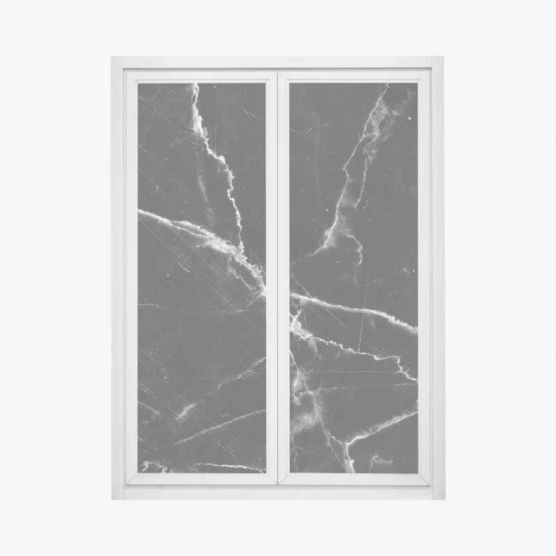 Adesivo per finestra marmo nero venato sofisticato
