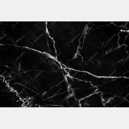 Adesivo per finestra marmo nero venato sofisticato • Wallissimo®